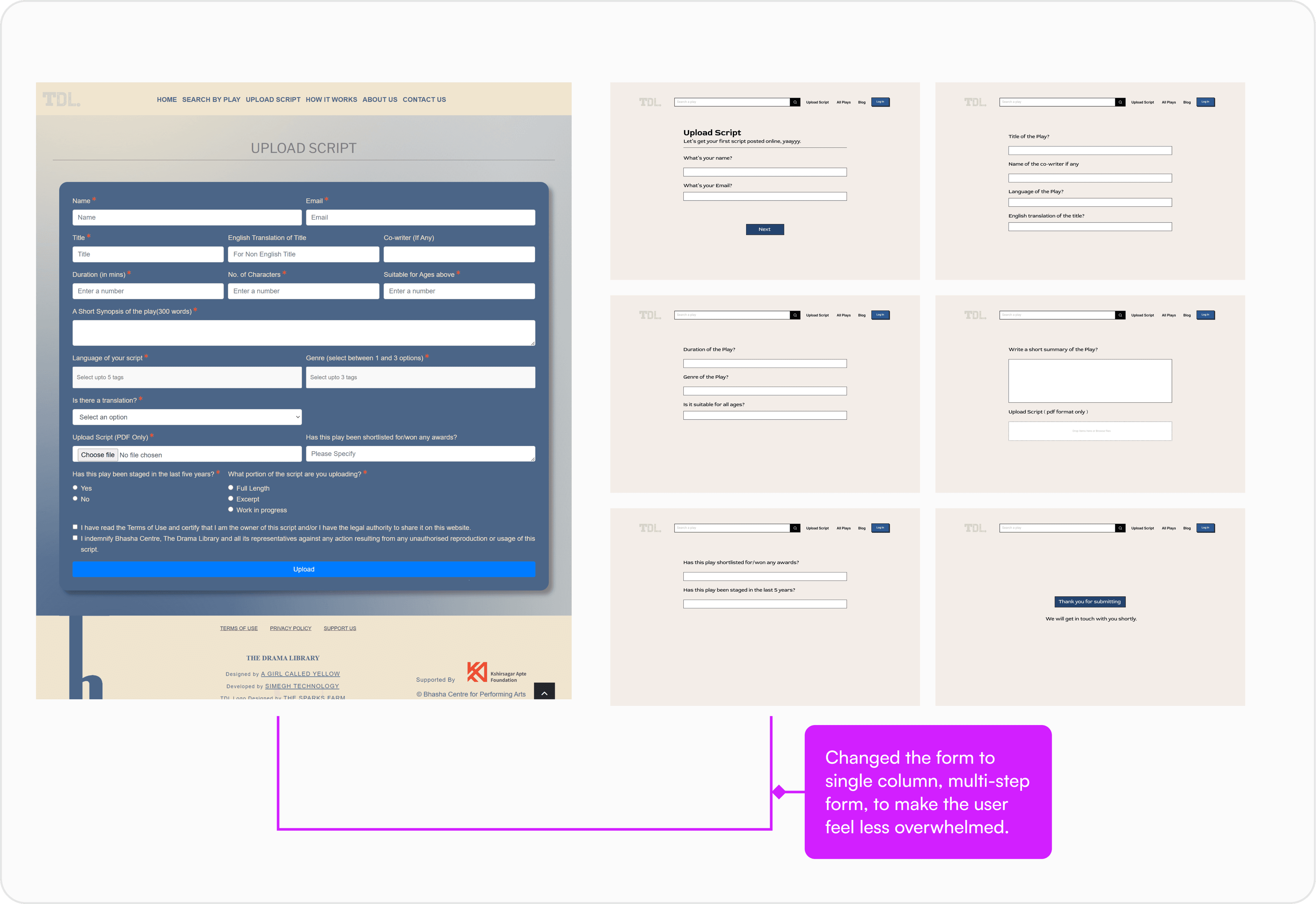 Redesign Decisions